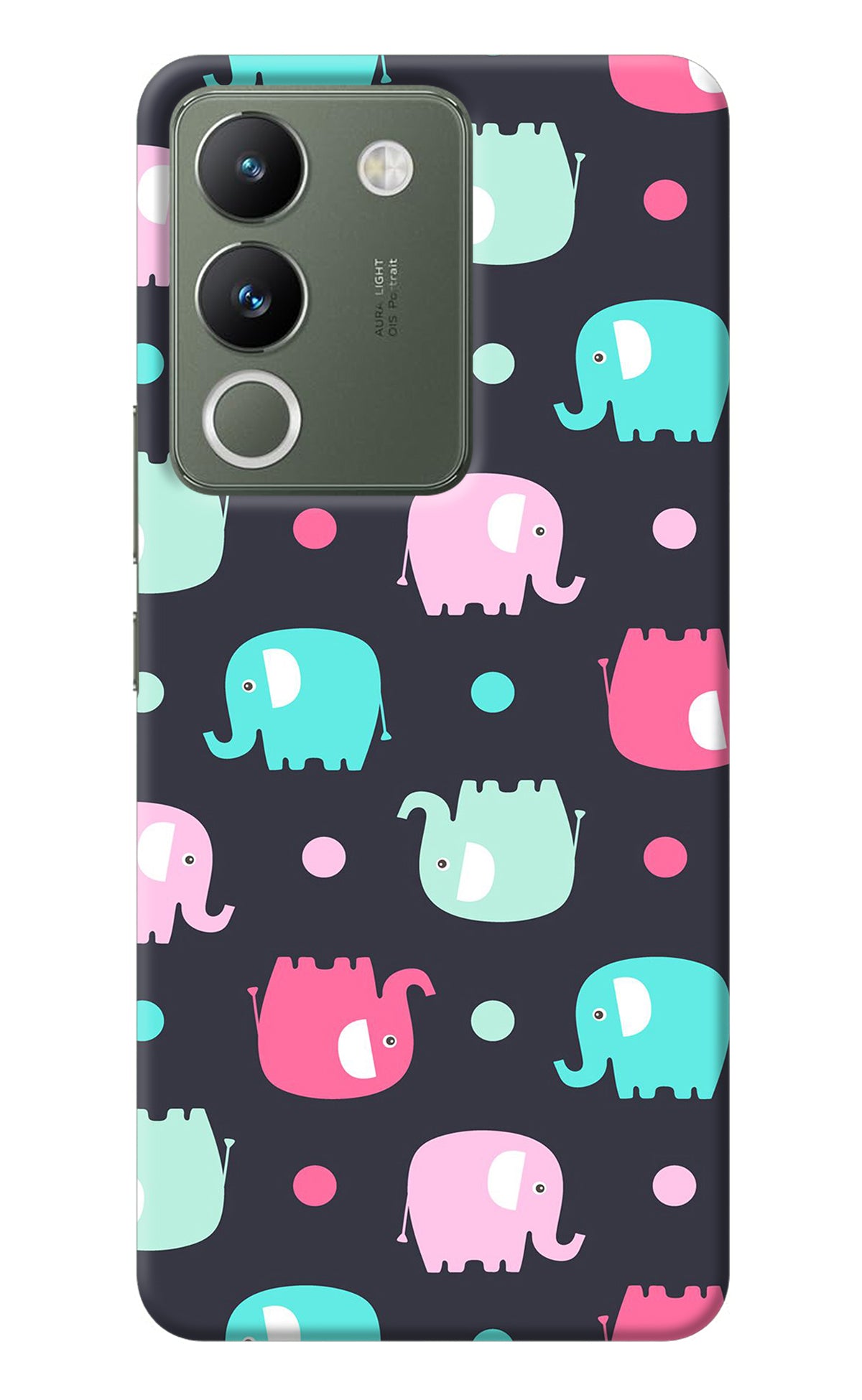 Elephants Vivo Y200 5G Back Cover