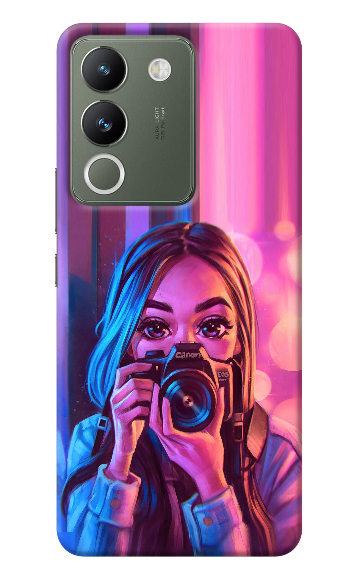 Girl Photographer Vivo Y200 5G Back Cover