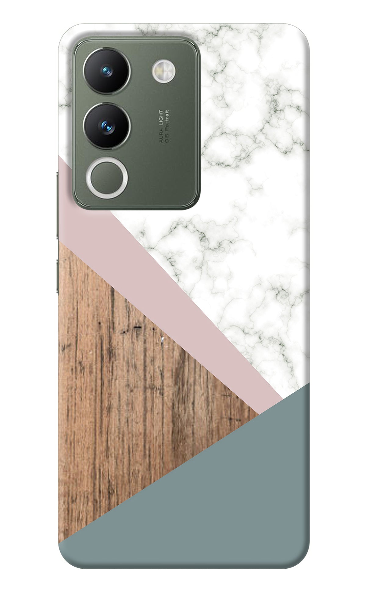 Marble wood Abstract Vivo Y200 5G Back Cover