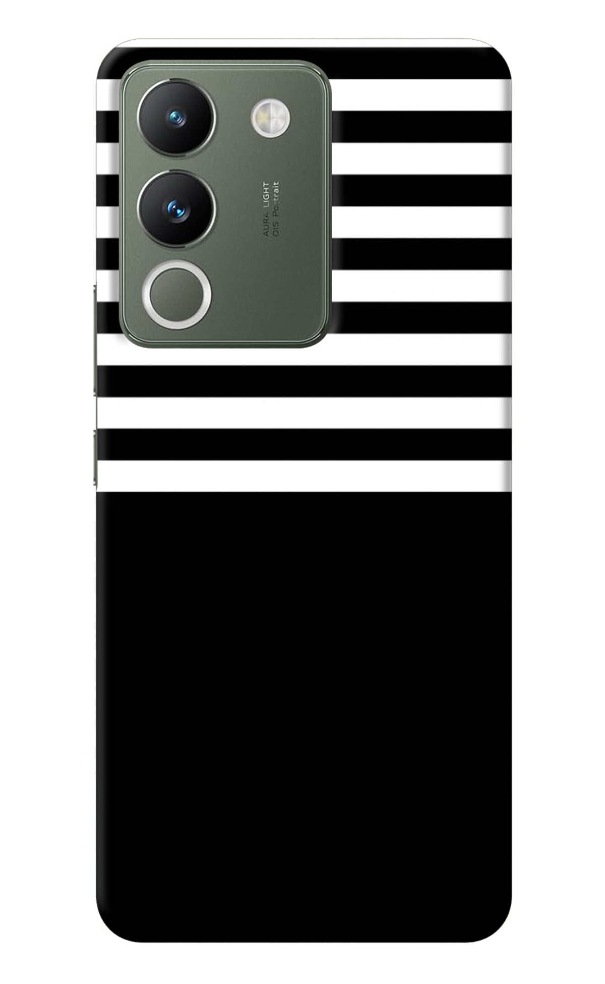 Black and White Print Vivo Y200 5G Back Cover