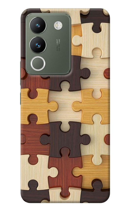 Wooden Puzzle Vivo Y200 5G Back Cover