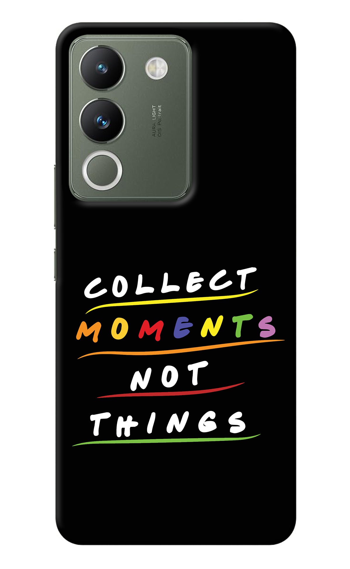 Collect Moments Not Things Vivo Y200 5G Back Cover