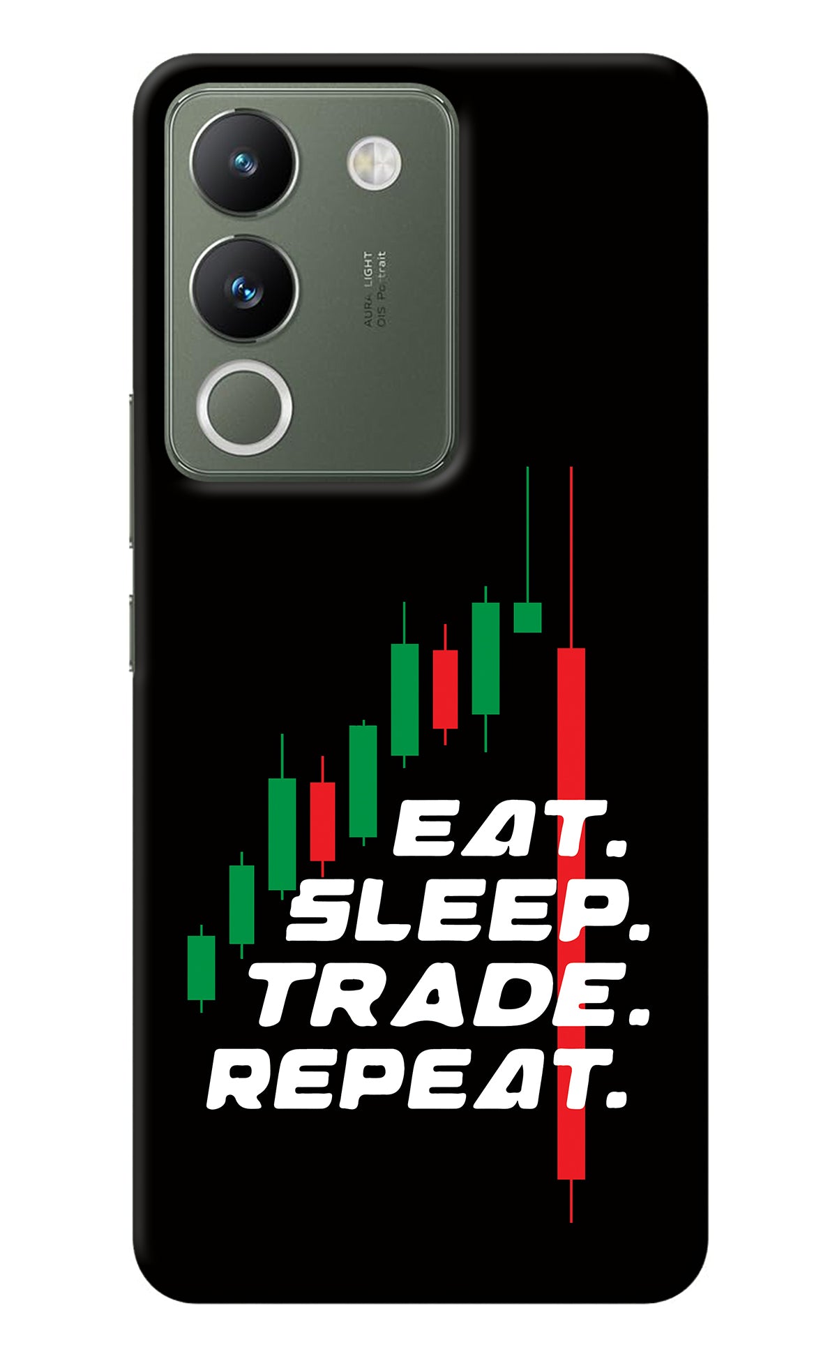 Eat Sleep Trade Repeat Vivo Y200 5G Back Cover