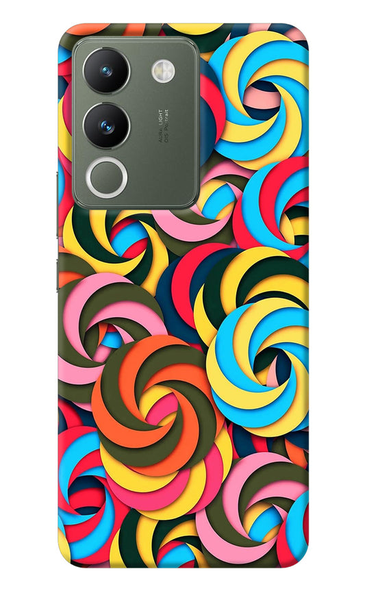 Spiral Pattern Vivo Y200 5G Back Cover