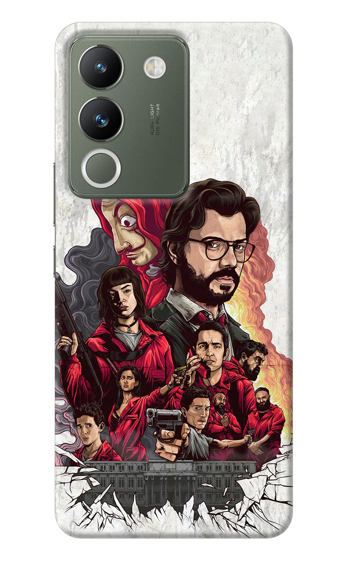 Money Heist Artwork Vivo Y200 5G Back Cover