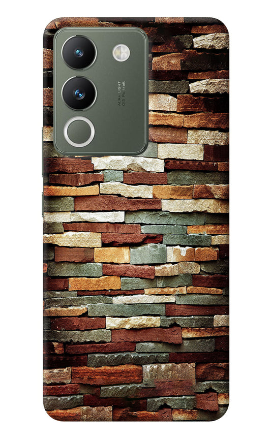 Bricks Pattern Vivo Y200 5G Back Cover