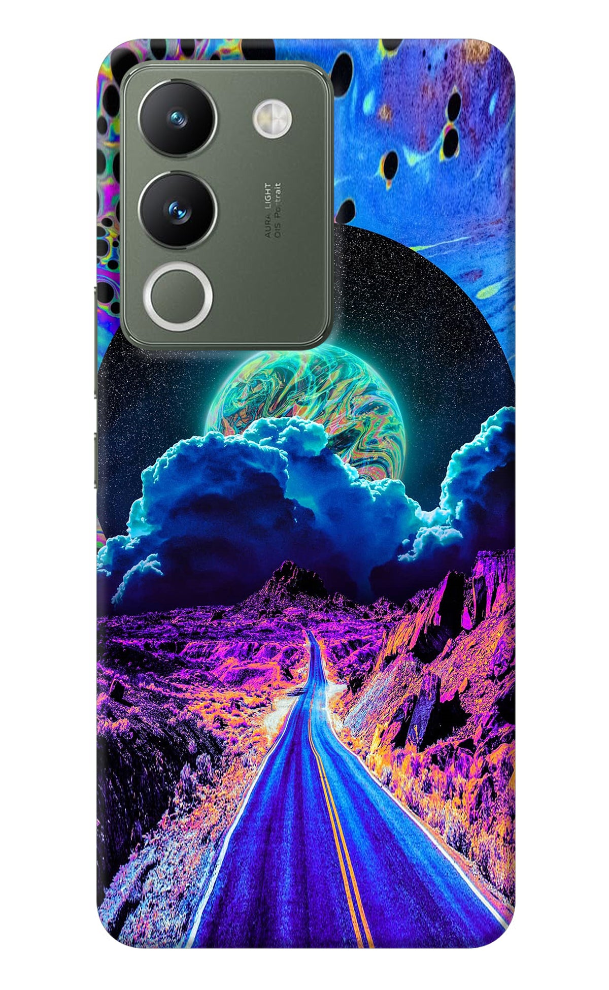 Psychedelic Painting Vivo Y200 5G Back Cover