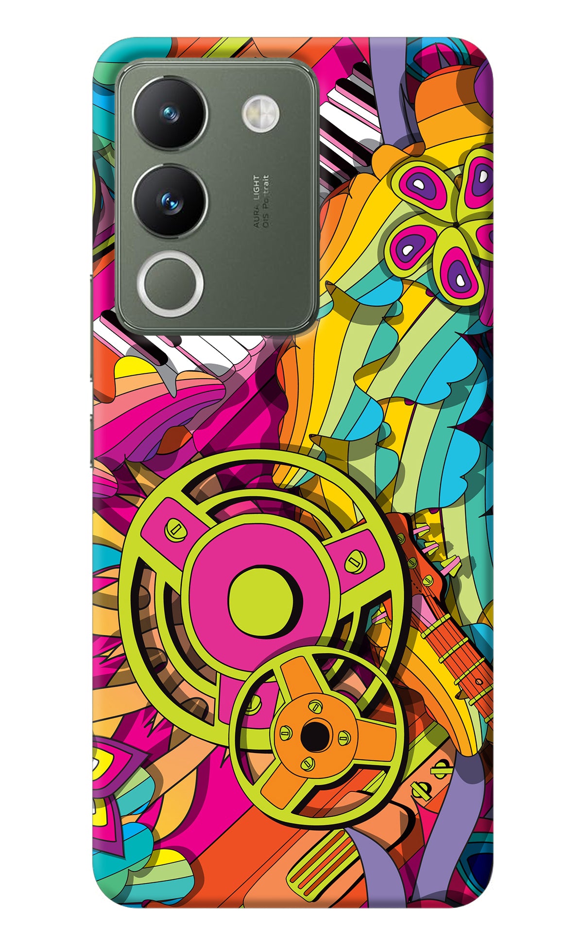 Music Doodle Vivo Y200 5G Back Cover