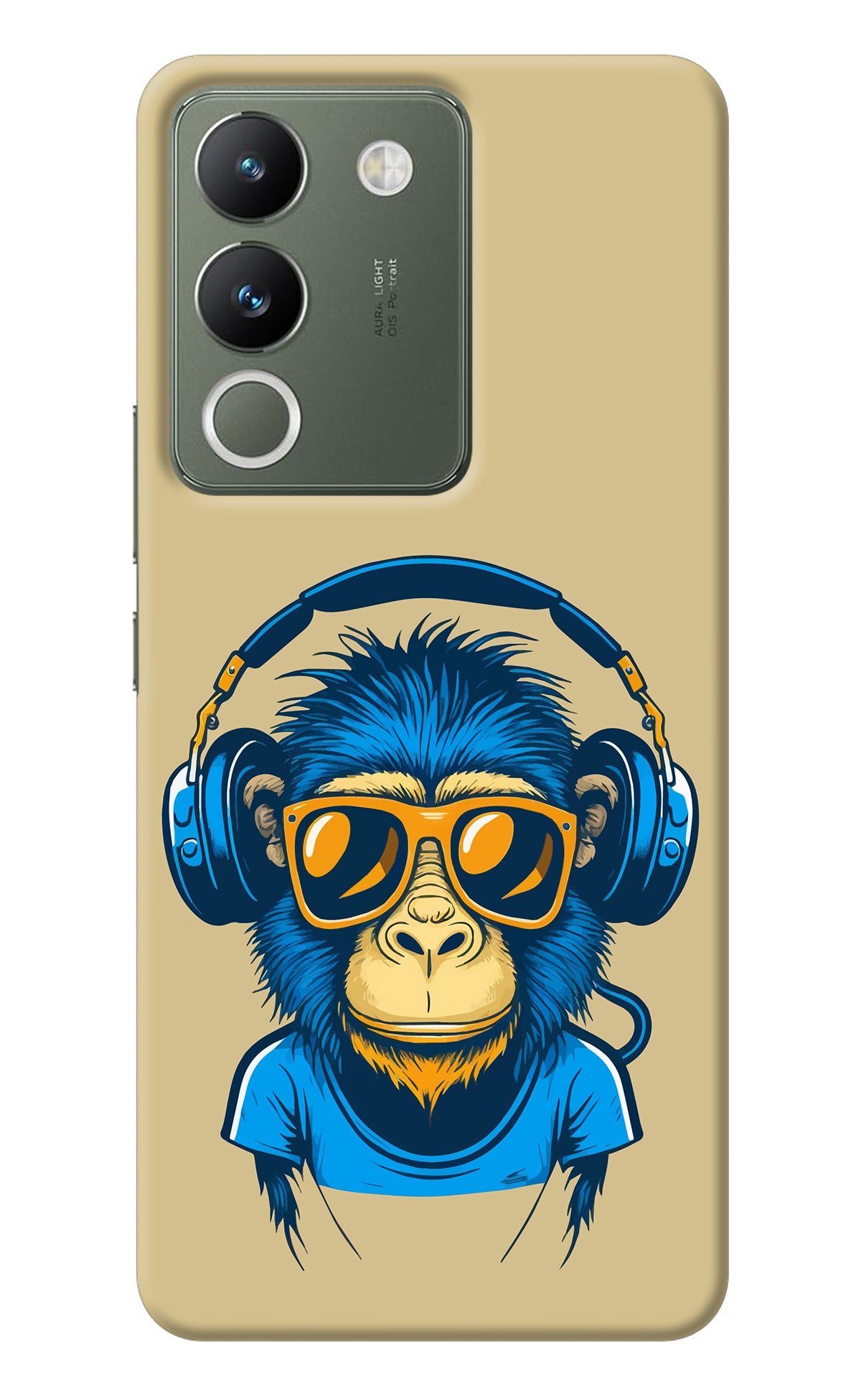 Monkey Headphone Vivo Y200 5G Back Cover