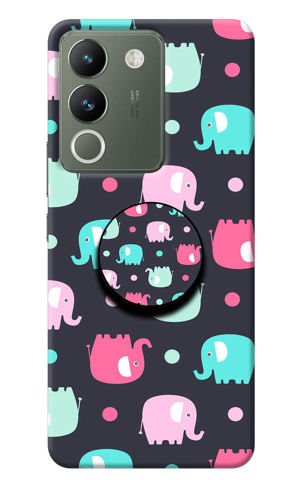 Baby Elephants Vivo Y200 5G Pop Case