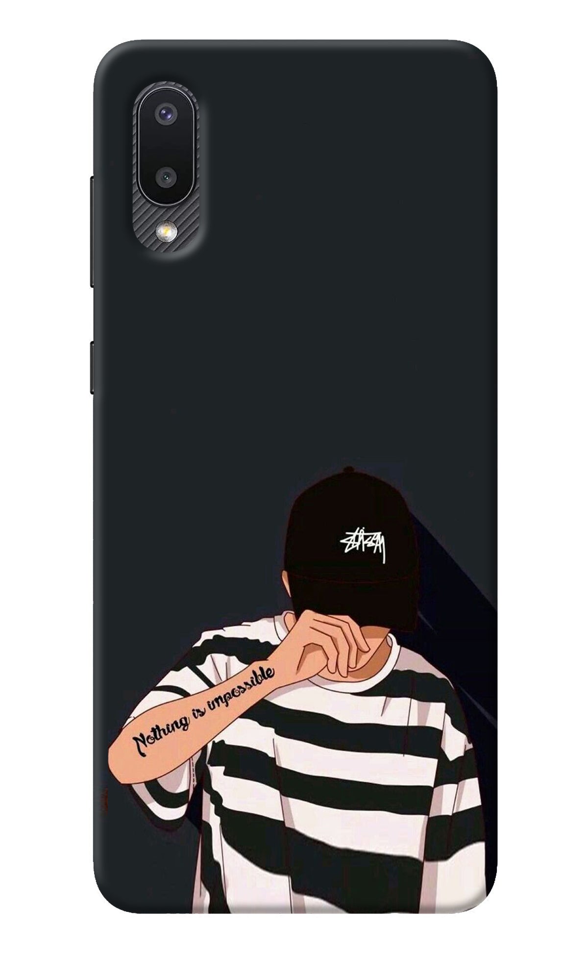 Aesthetic Boy Samsung M02 Back Cover