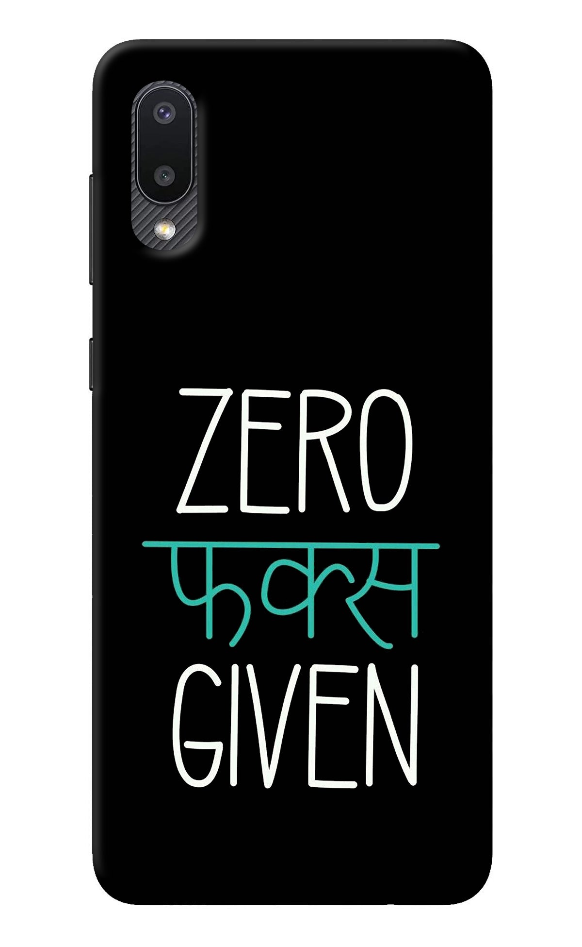 Zero Fucks Given Samsung M02 Back Cover