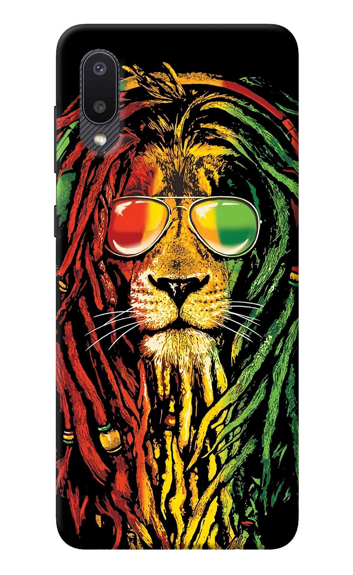 Rasta Lion Samsung M02 Back Cover