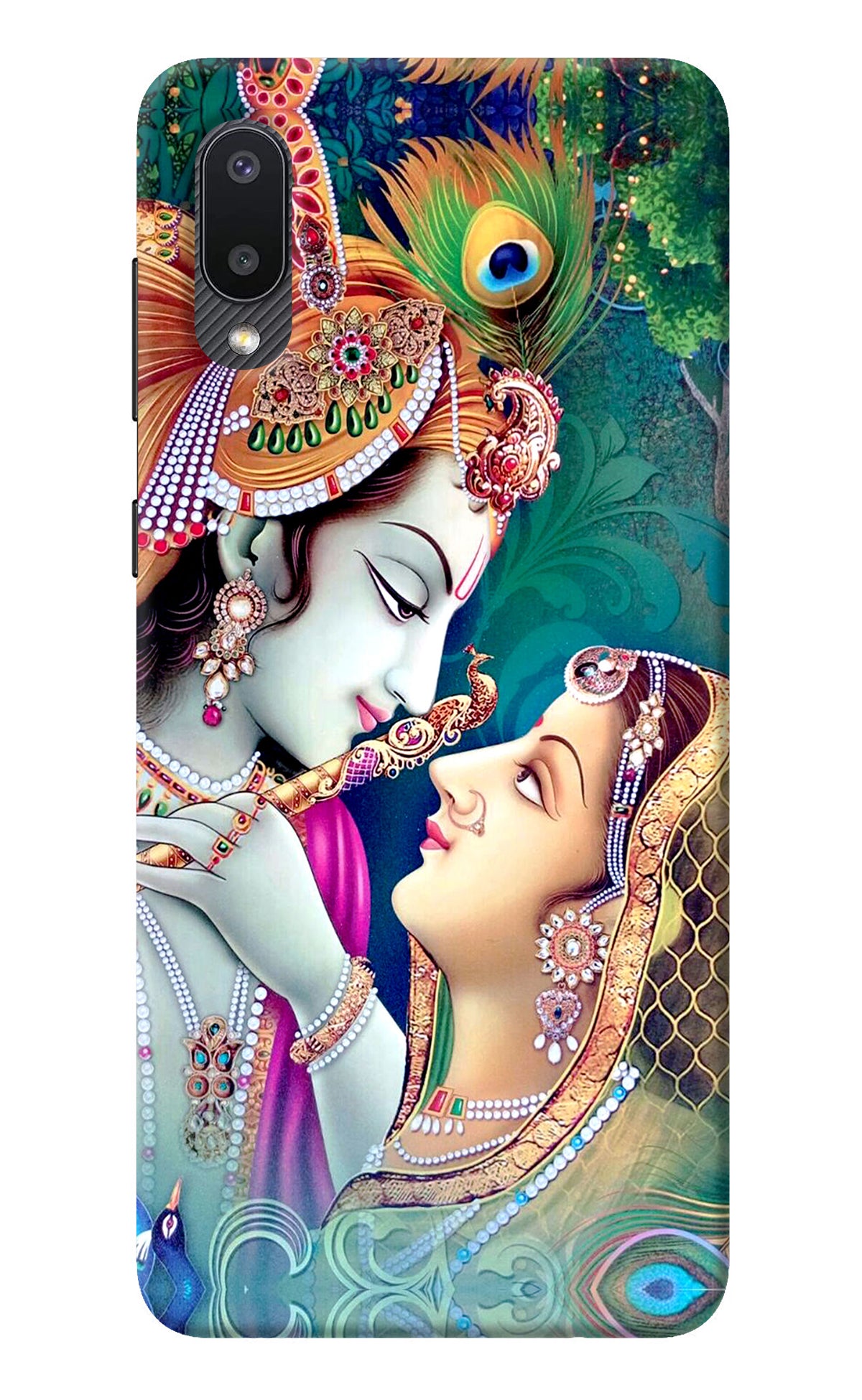 Lord Radha Krishna Samsung M02 Back Cover