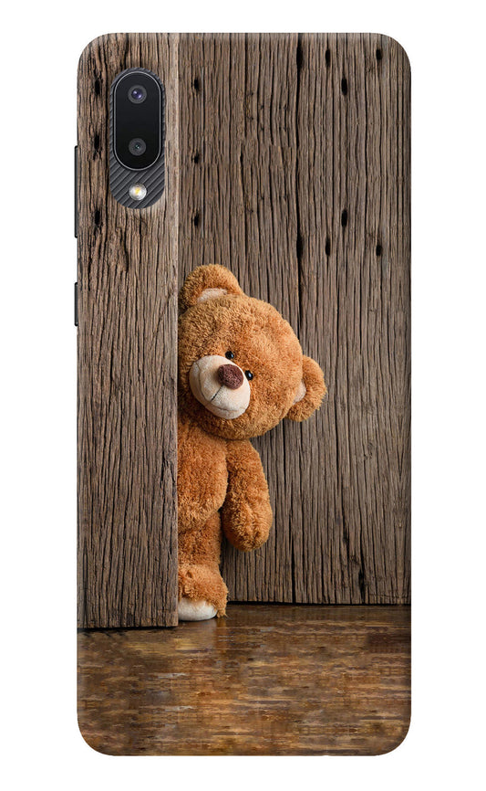 Teddy Wooden Samsung M02 Back Cover