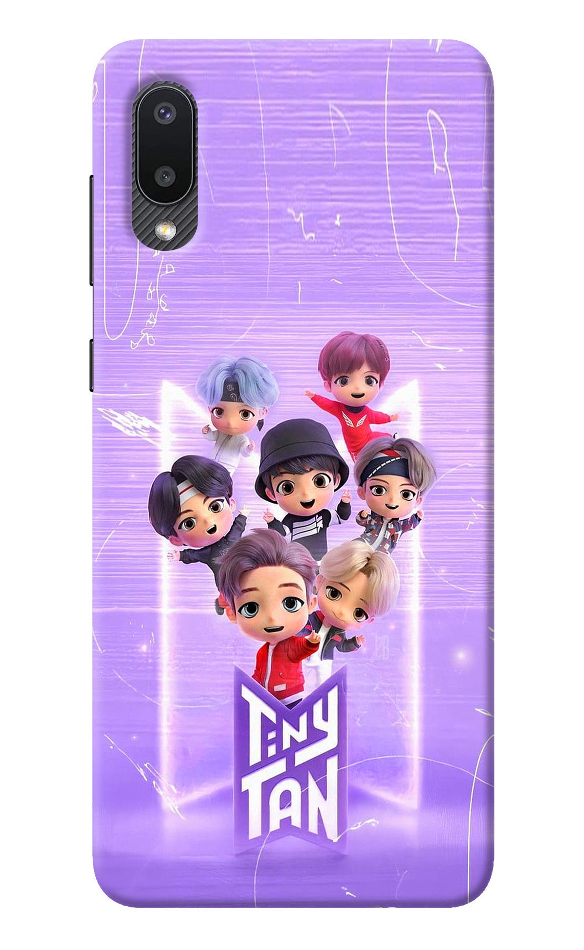 BTS Tiny Tan Samsung M02 Back Cover