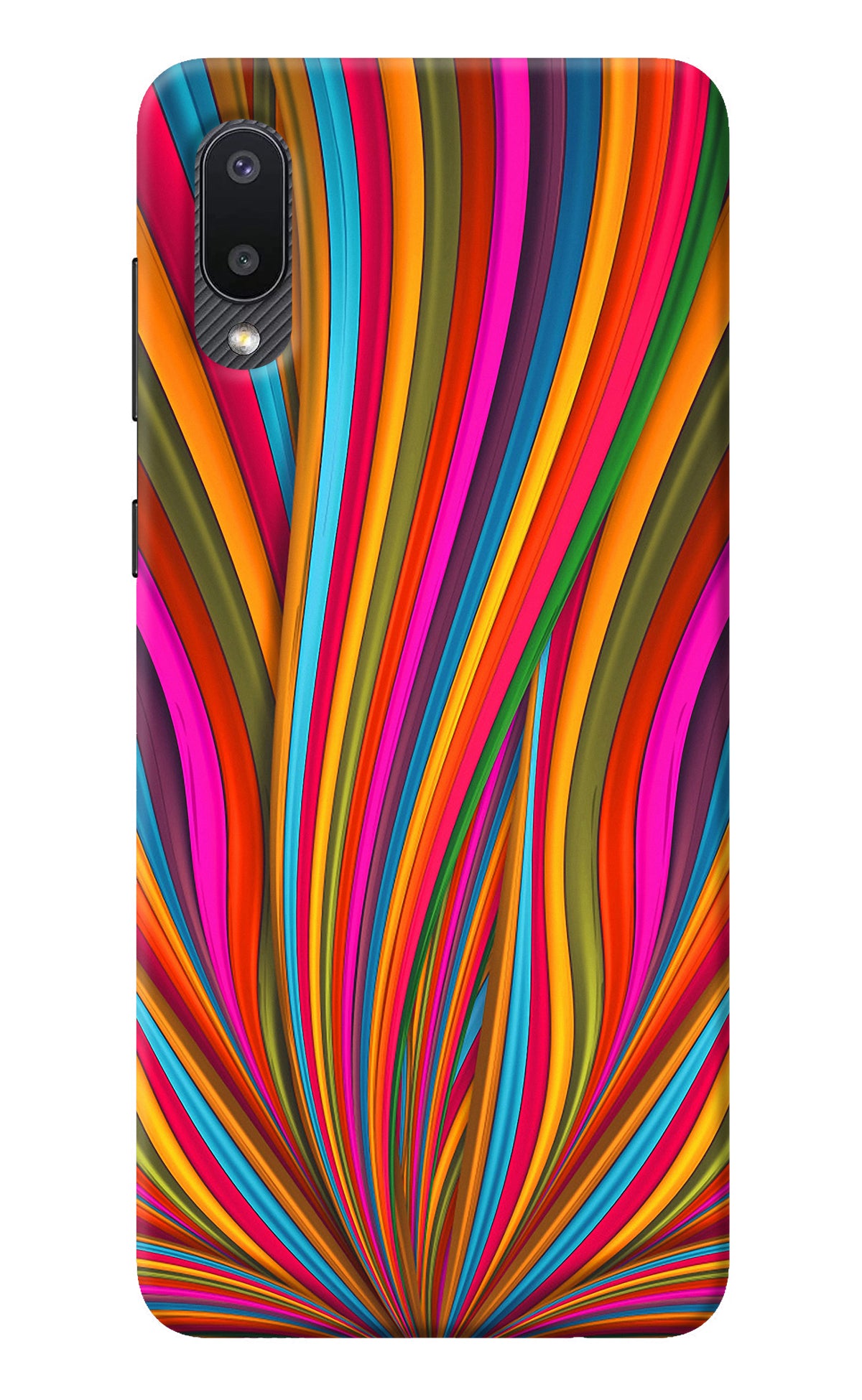 Trippy Wavy Samsung M02 Back Cover