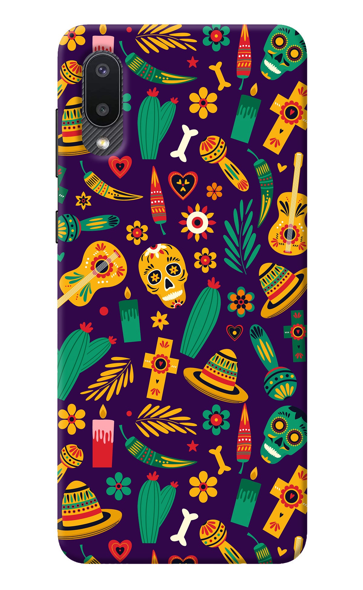 Mexican Artwork Samsung M02 Back Cover