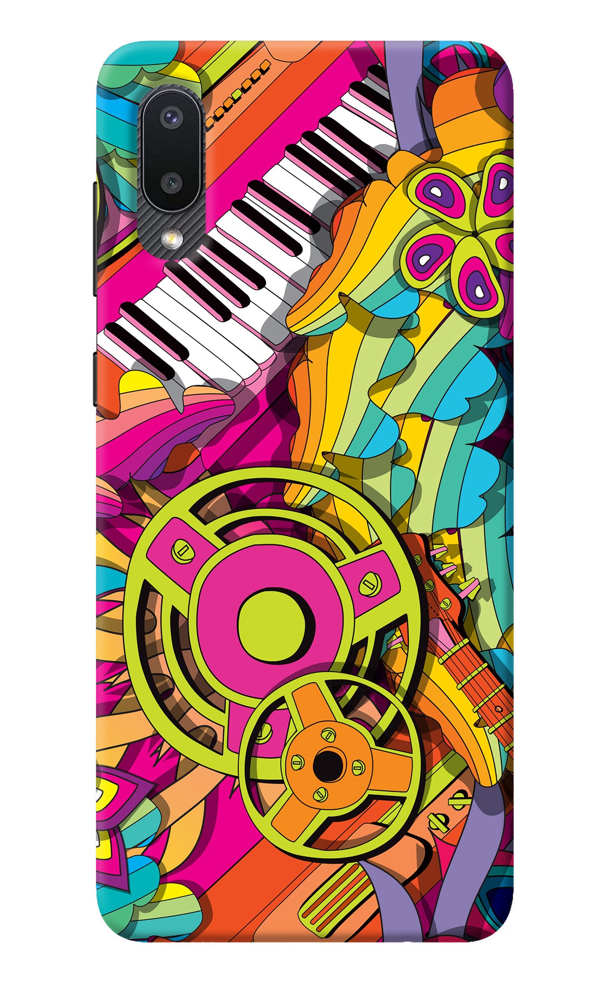 Music Doodle Samsung M02 Back Cover