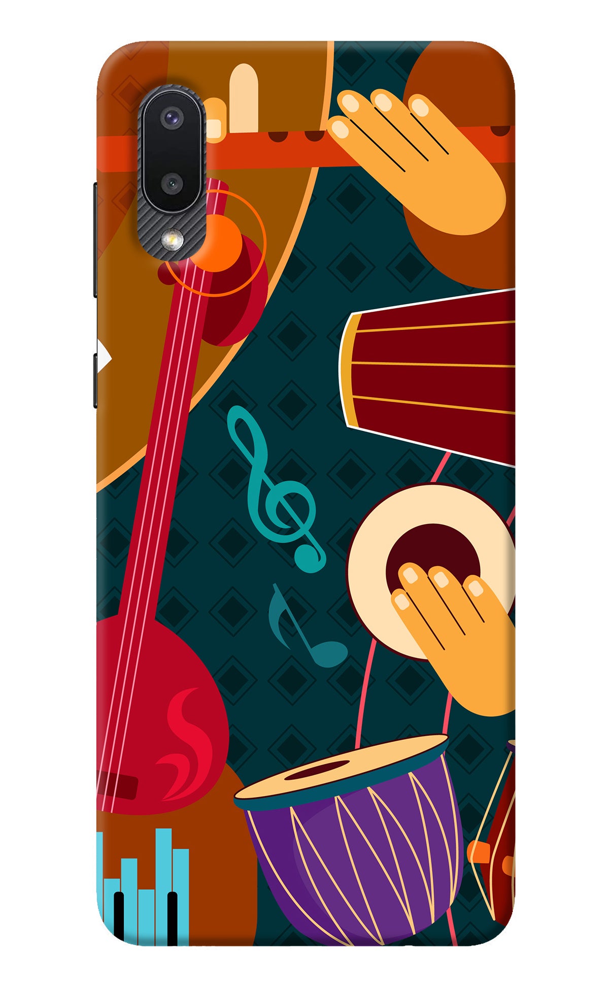 Music Instrument Samsung M02 Back Cover