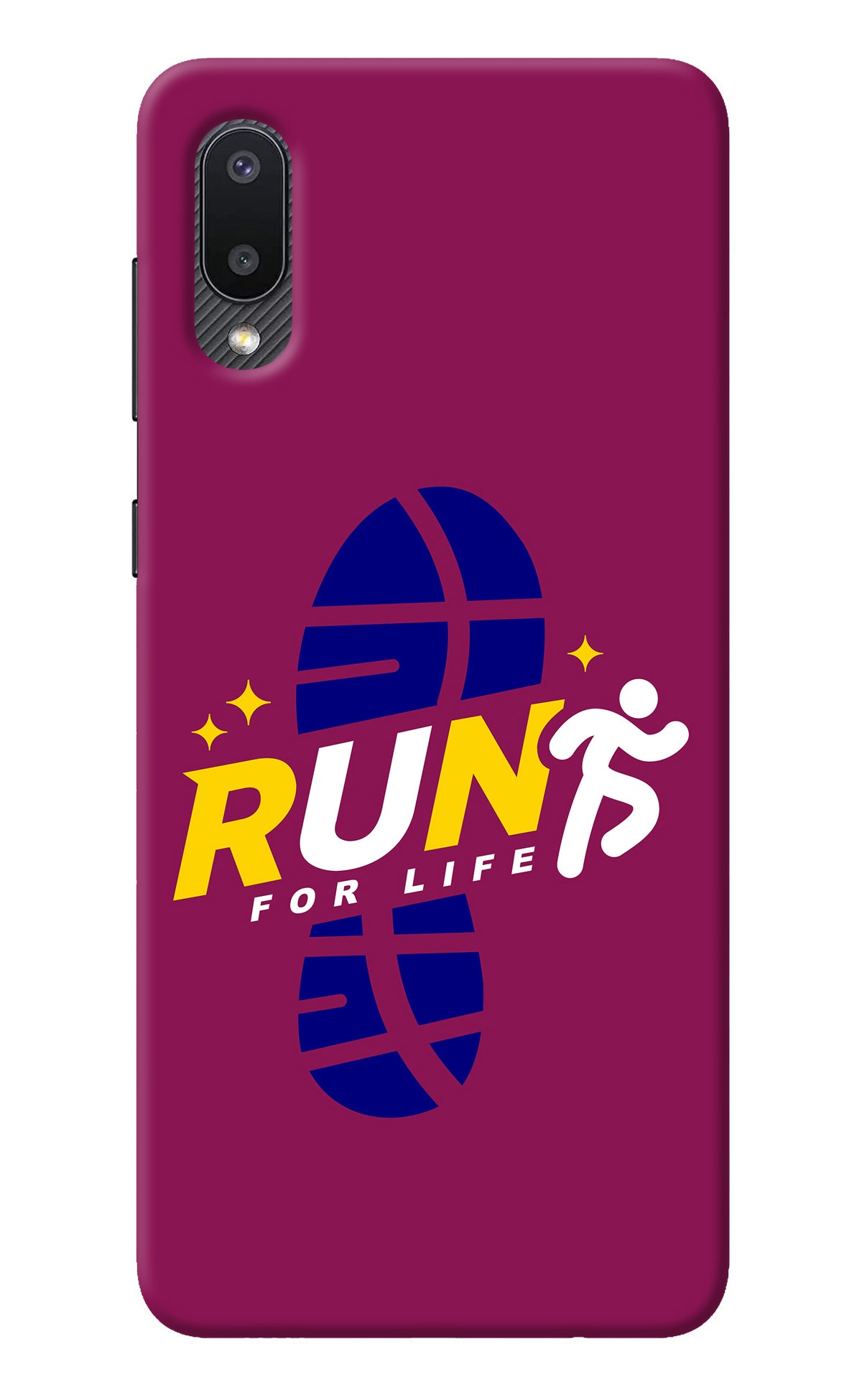 Run for Life Samsung M02 Back Cover