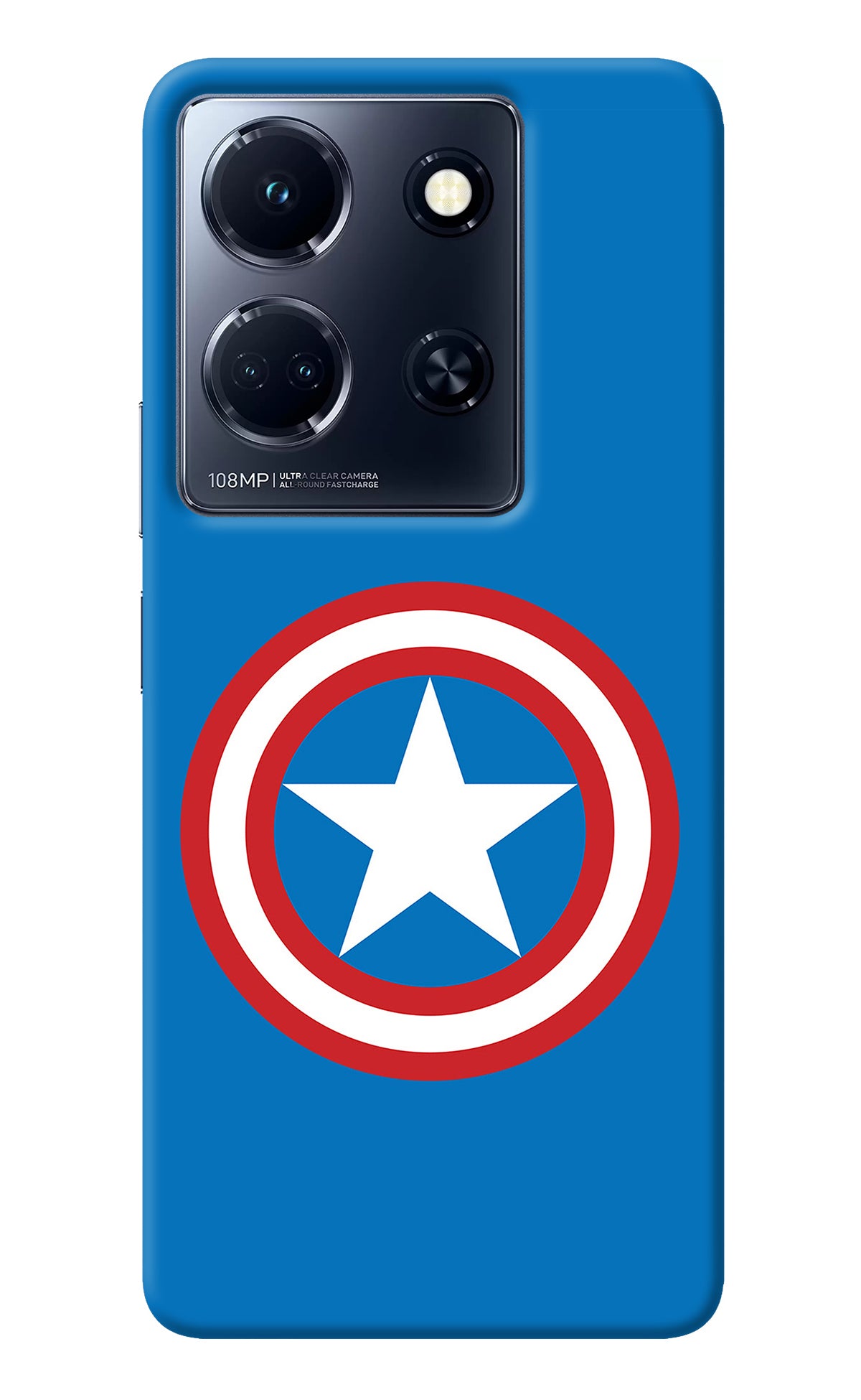 Captain America Logo Infinix Note 30 5g Back Cover