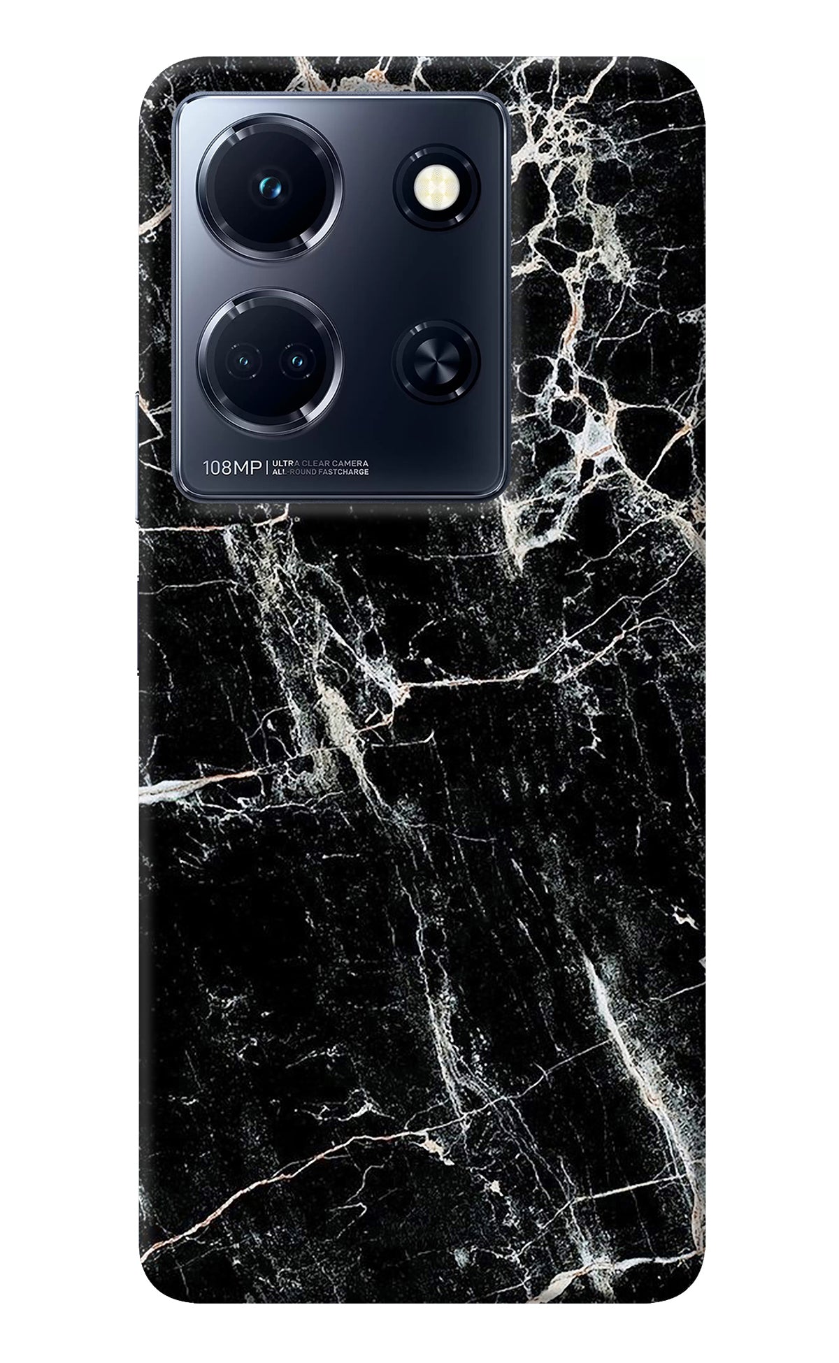 Black Marble Texture Infinix Note 30 5g Back Cover