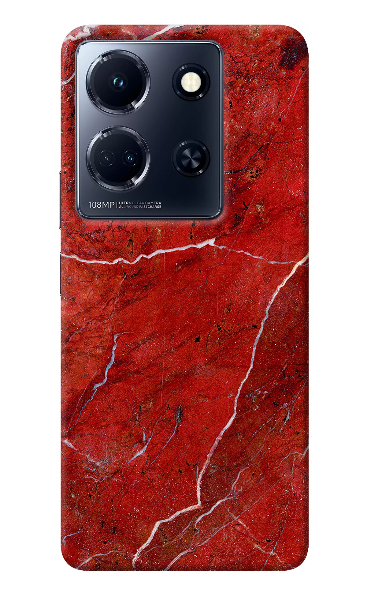 Red Marble Design Infinix Note 30 5g Back Cover