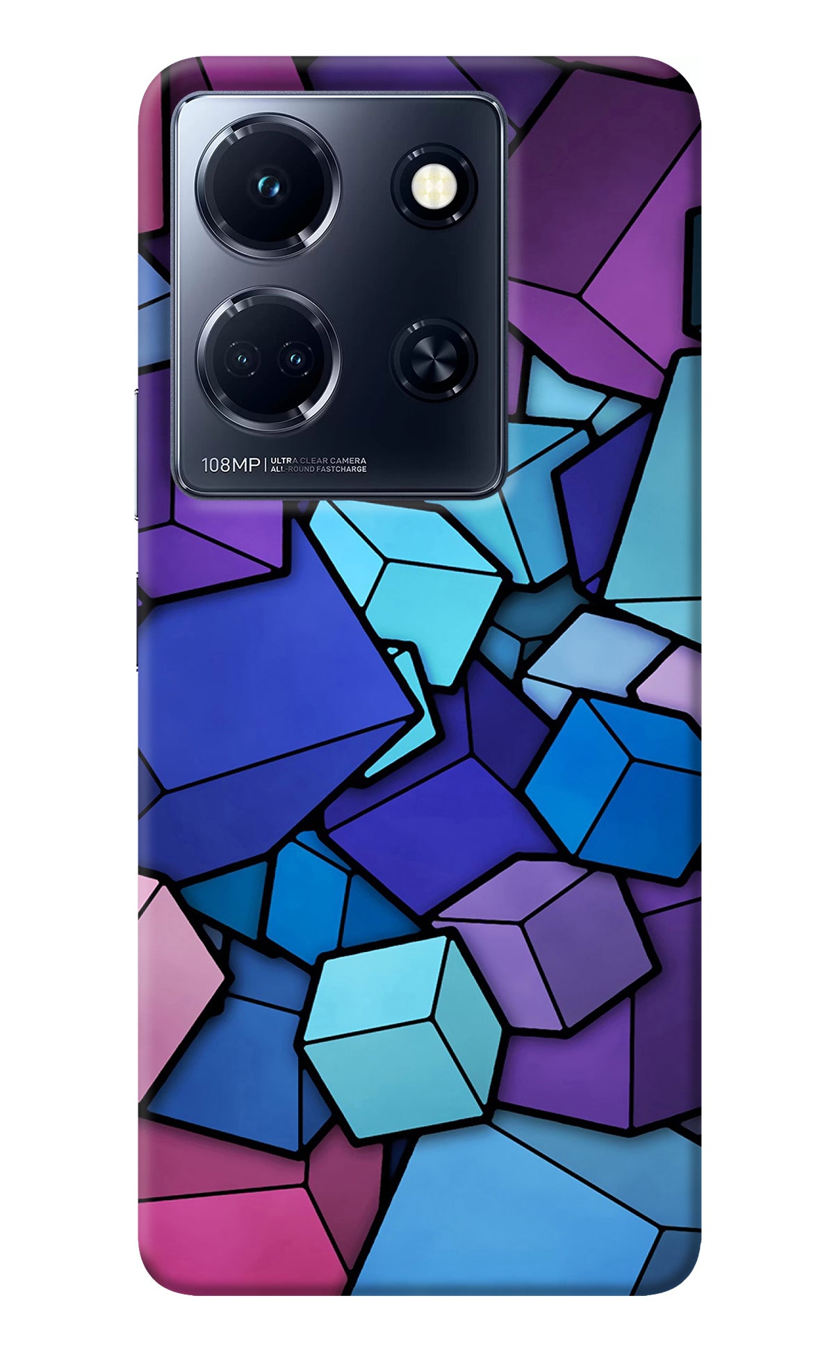 Cubic Abstract Infinix Note 30 5g Back Cover