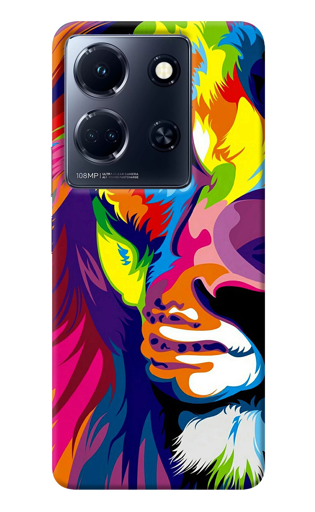 Lion Half Face Infinix Note 30 5g Back Cover