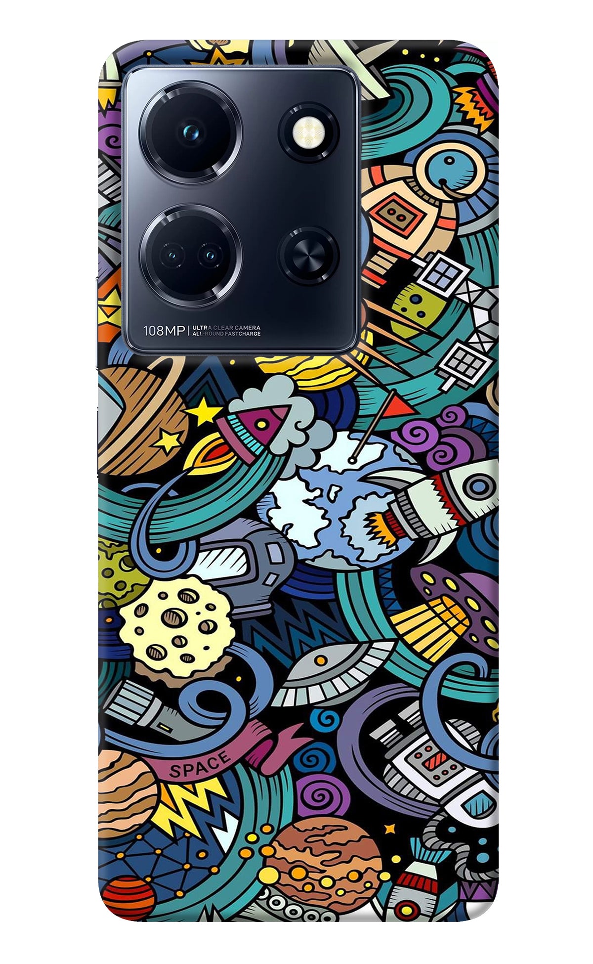 Space Abstract Infinix Note 30 5g Back Cover