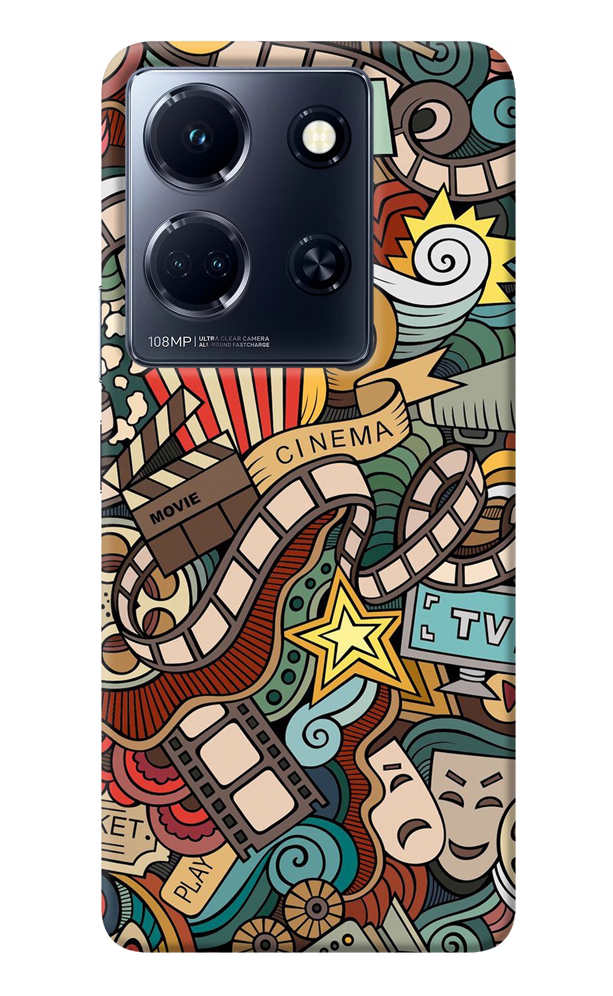 Cinema Abstract Infinix Note 30 5g Back Cover