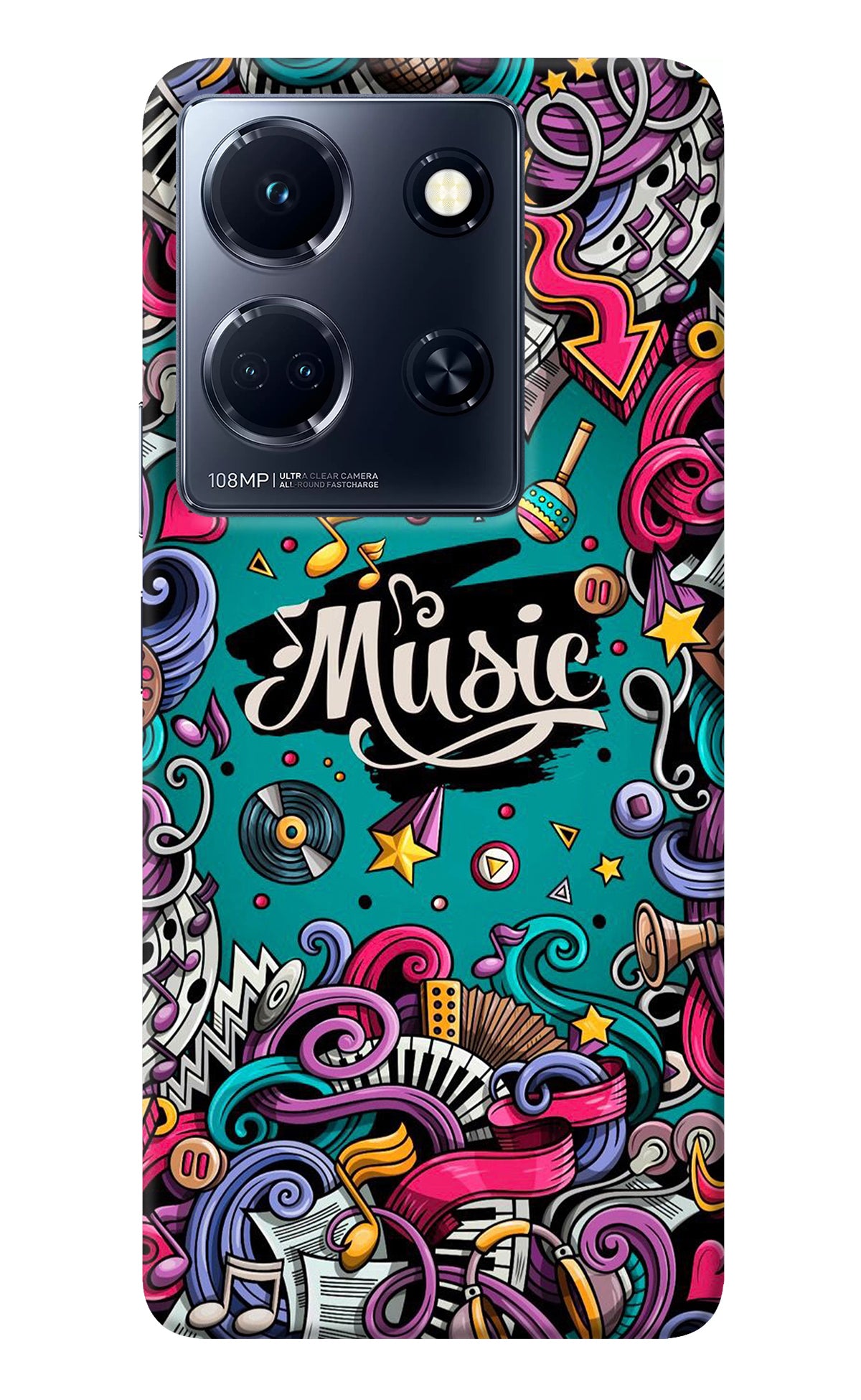 Music Graffiti Infinix Note 30 5g Back Cover