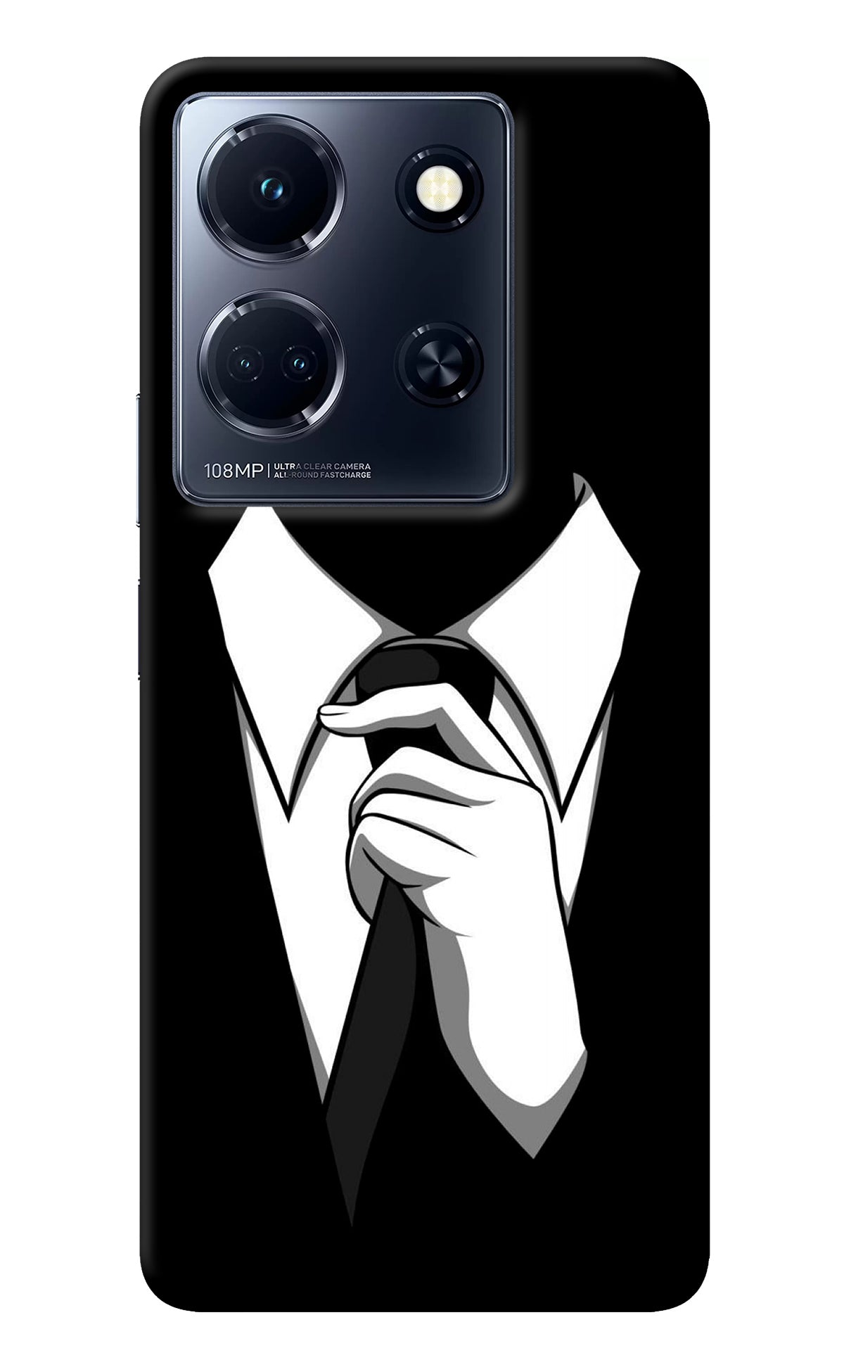 Black Tie Infinix Note 30 5g Back Cover