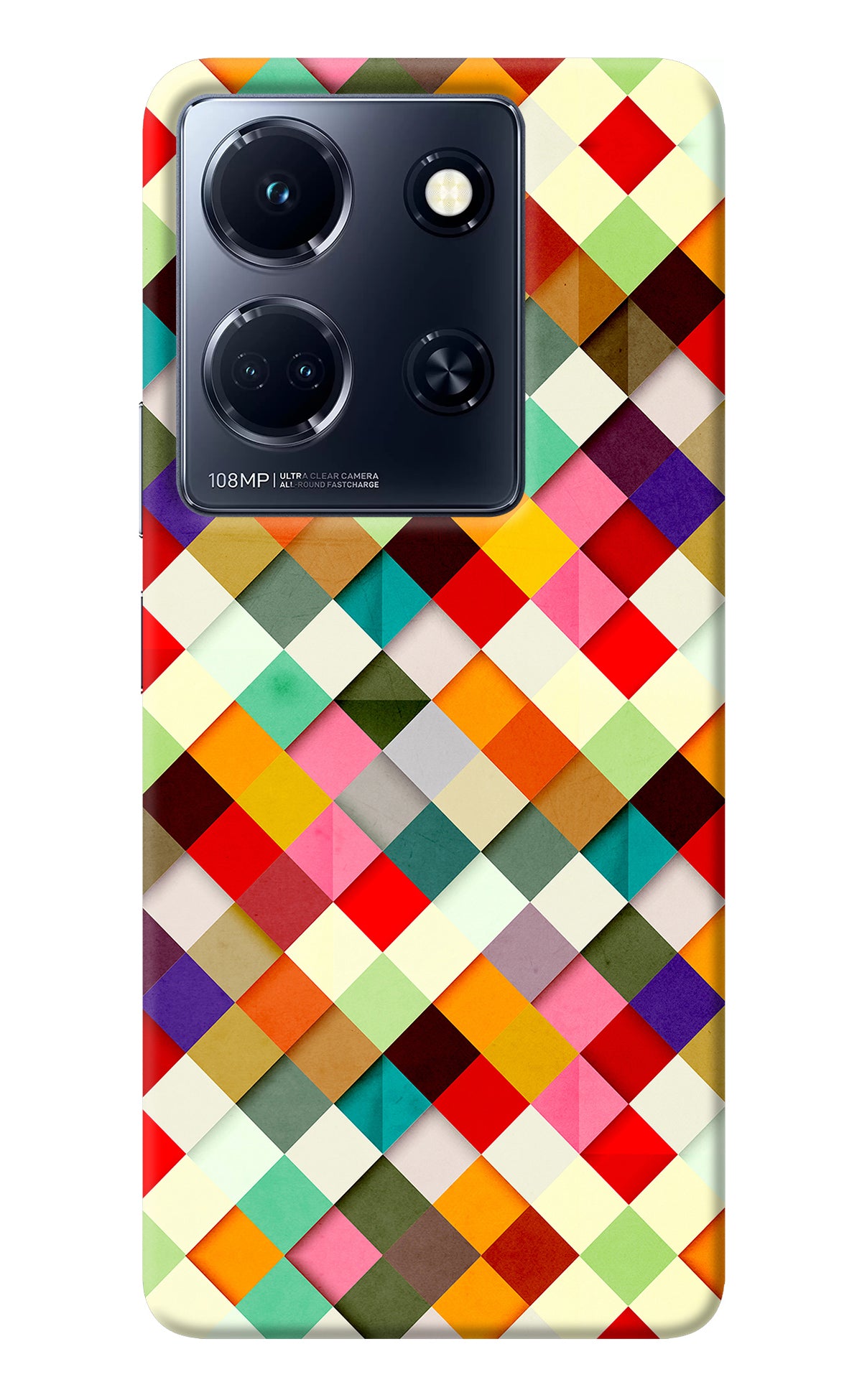 Geometric Abstract Colorful Infinix Note 30 5g Back Cover