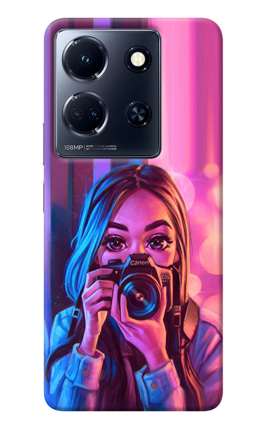 Girl Photographer Infinix Note 30 5g Back Cover