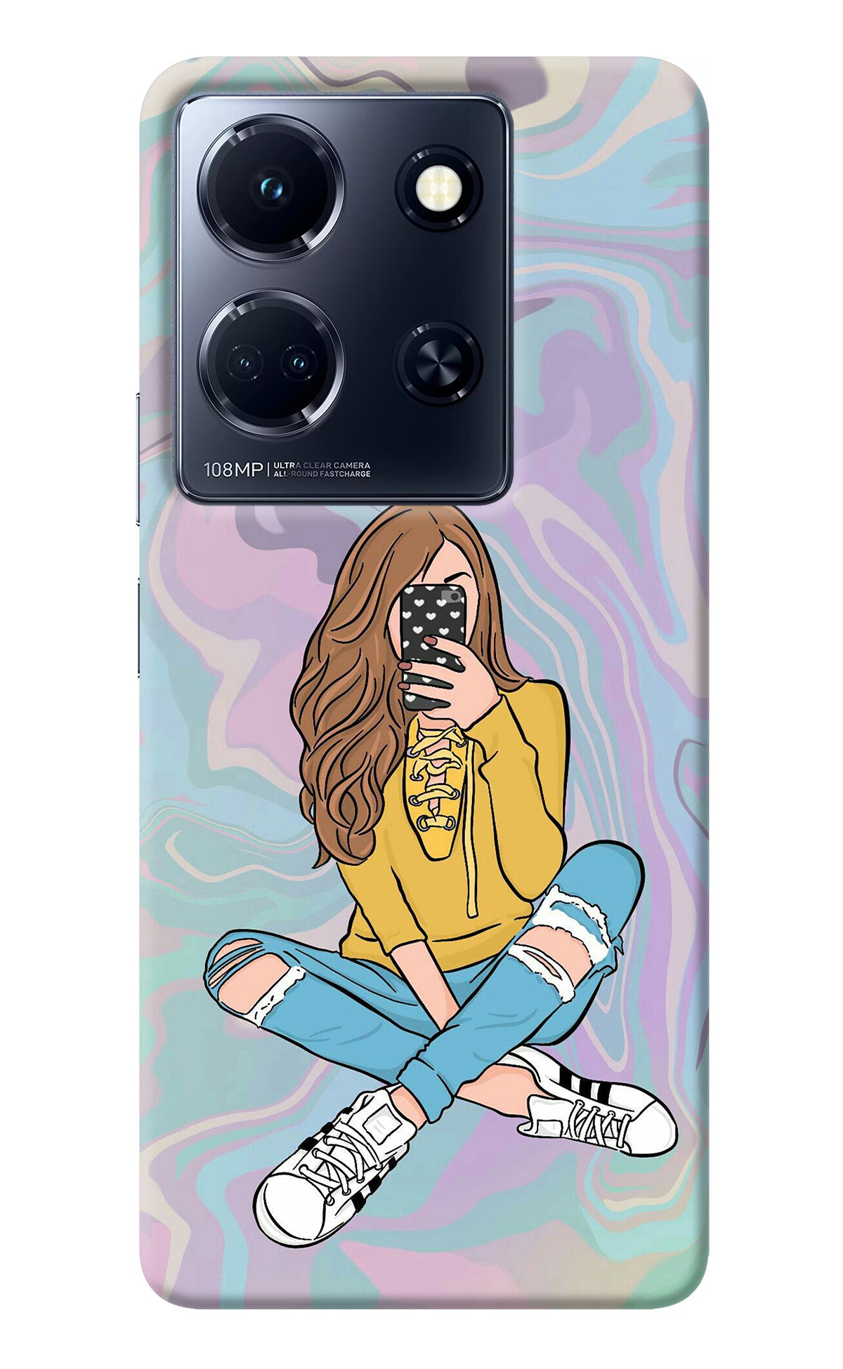 Selfie Girl Infinix Note 30 5g Back Cover