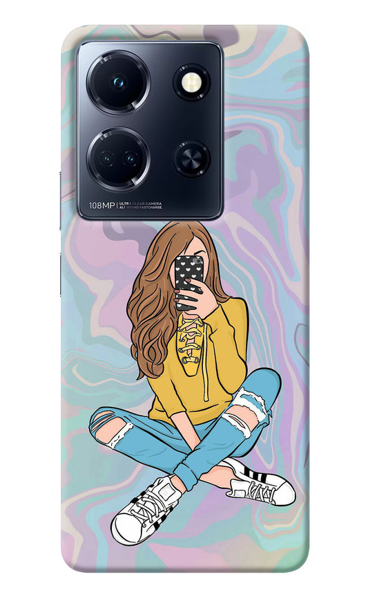 Selfie Girl Infinix Note 30 5g Back Cover