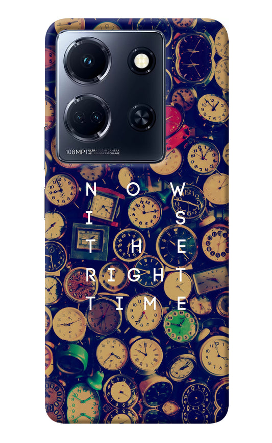 Now is the Right Time Quote Infinix Note 30 5g Back Cover