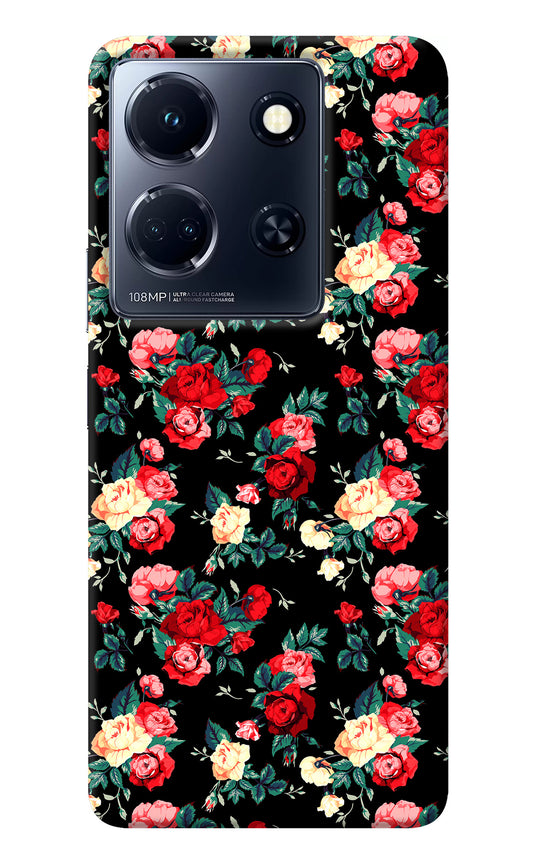 Rose Pattern Infinix Note 30 5g Back Cover