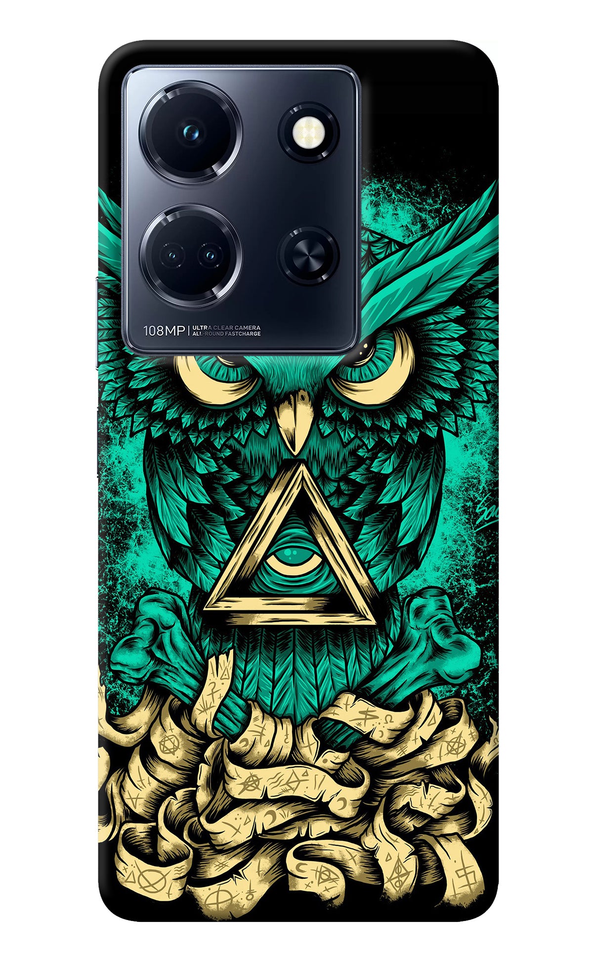 Green Owl Infinix Note 30 5g Back Cover