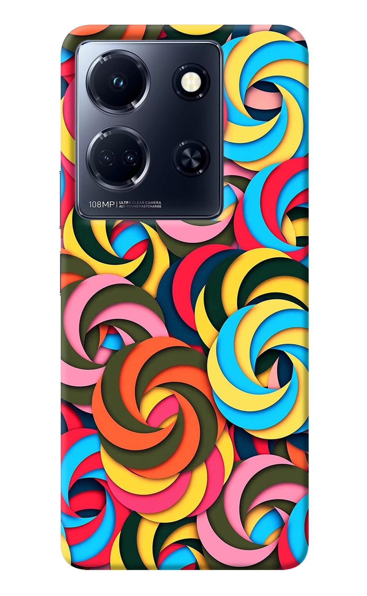 Spiral Pattern Infinix Note 30 5g Back Cover