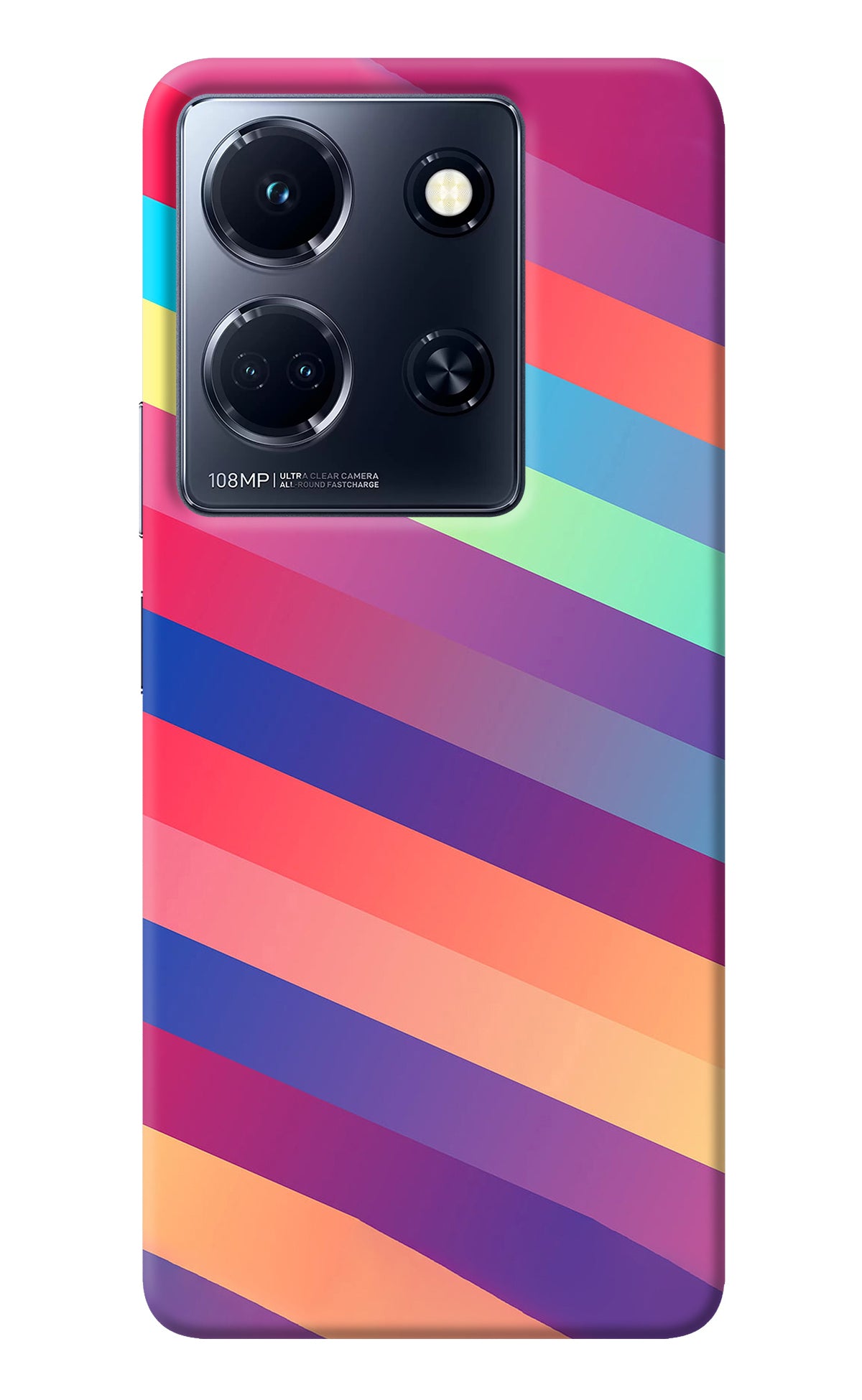 Stripes color Infinix Note 30 5g Back Cover