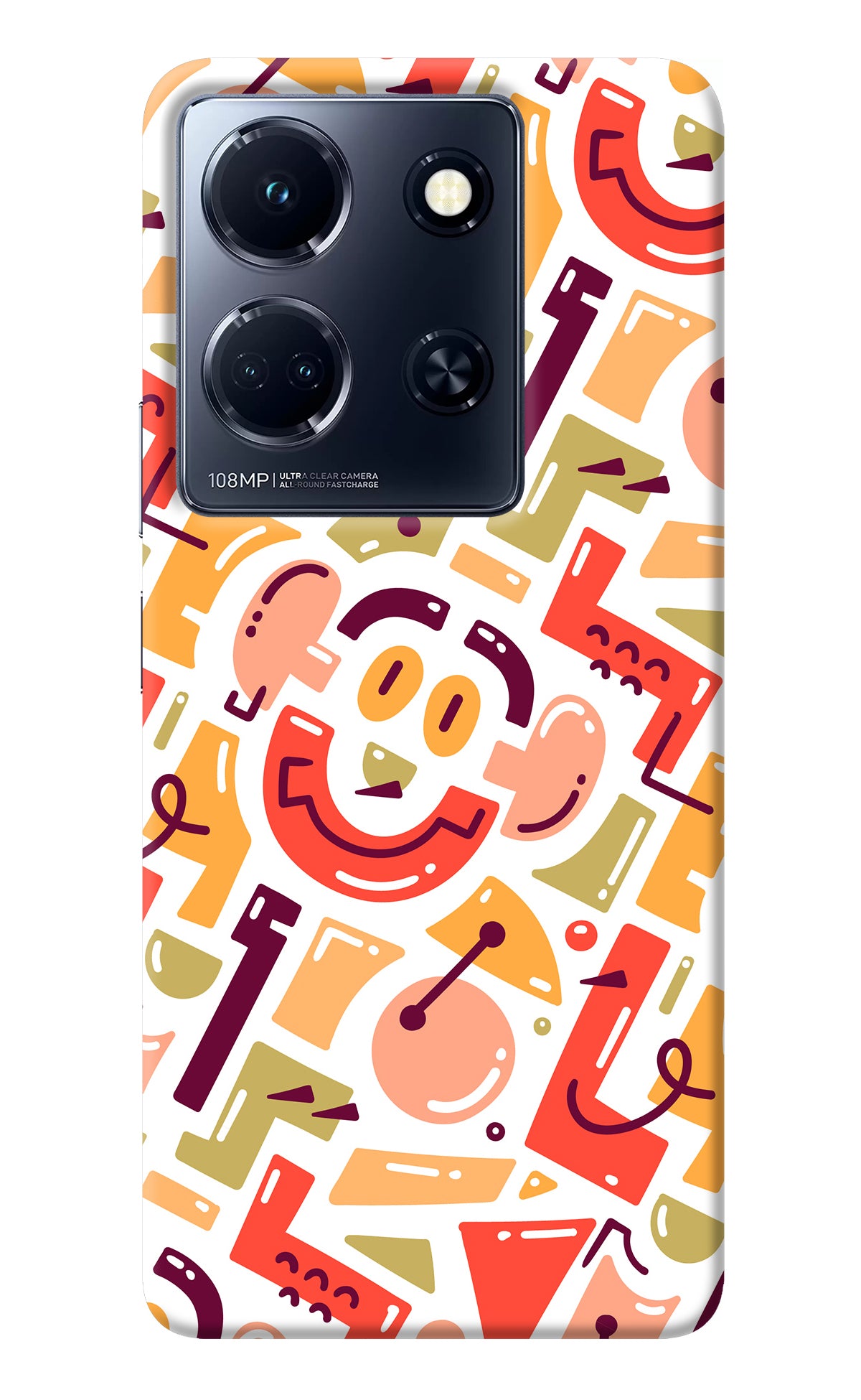 Doodle Pattern Infinix Note 30 5g Back Cover