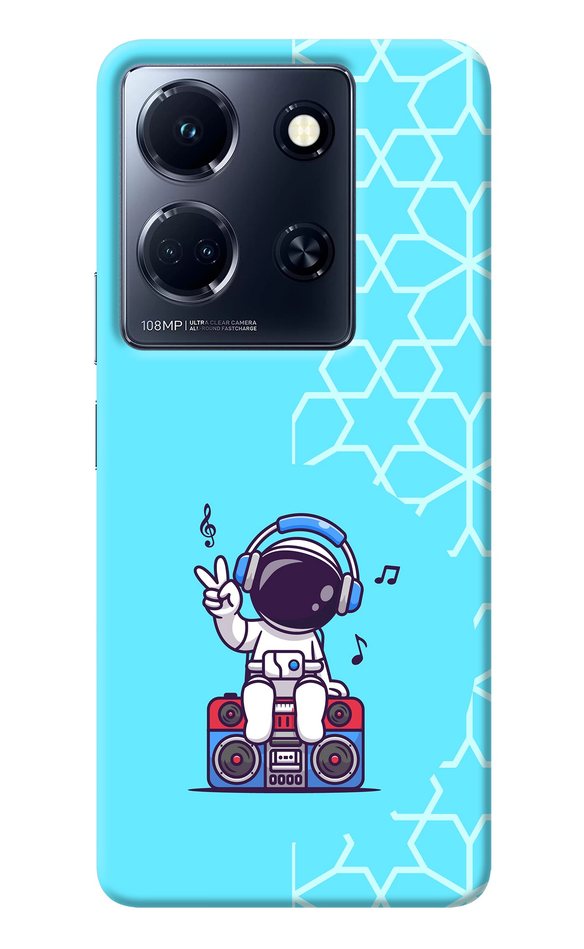 Cute Astronaut Chilling Infinix Note 30 5g Back Cover