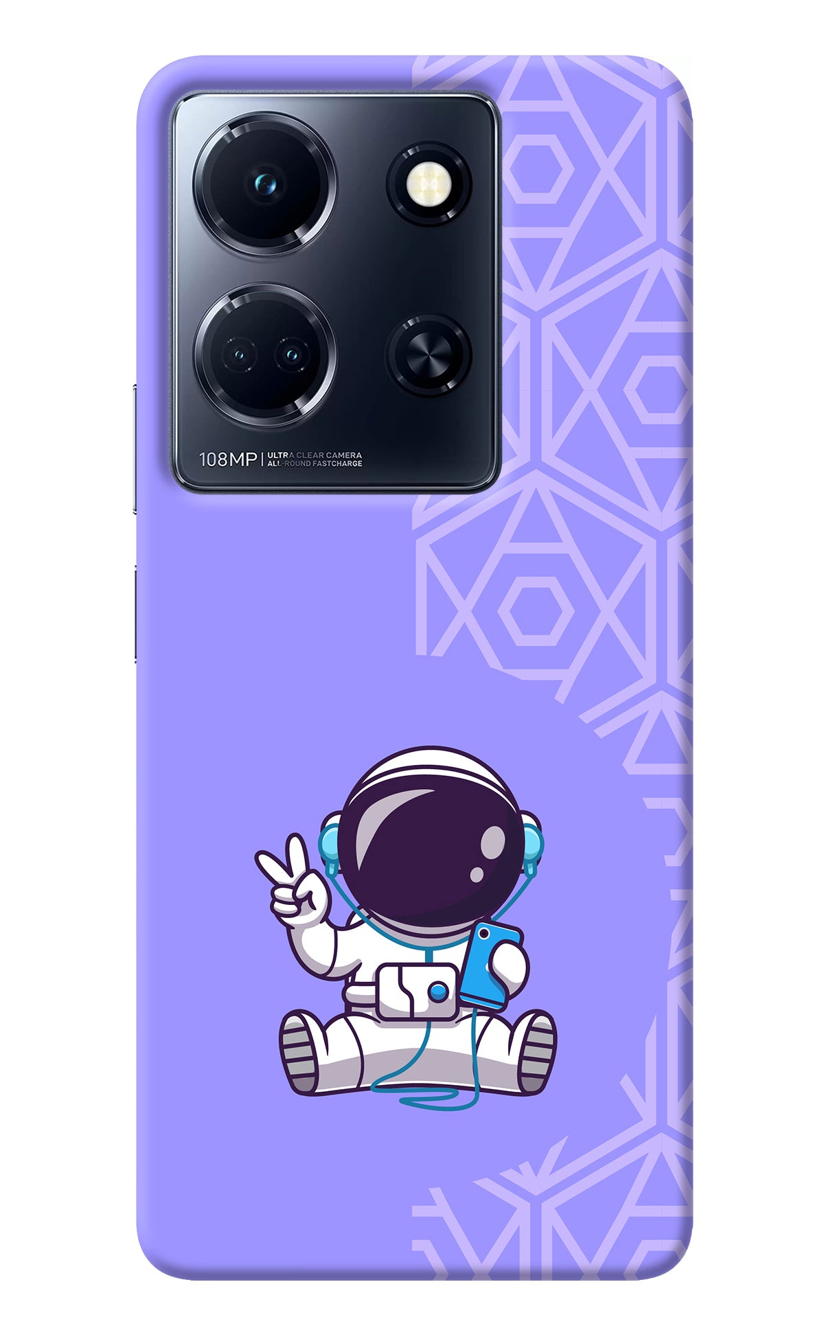 Cute Astronaut Chilling Infinix Note 30 5g Back Cover