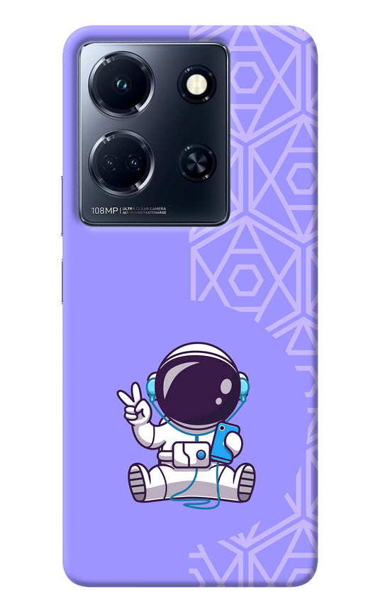 Cute Astronaut Chilling Infinix Note 30 5g Back Cover