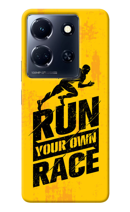 Run Your Own Race Infinix Note 30 5g Back Cover