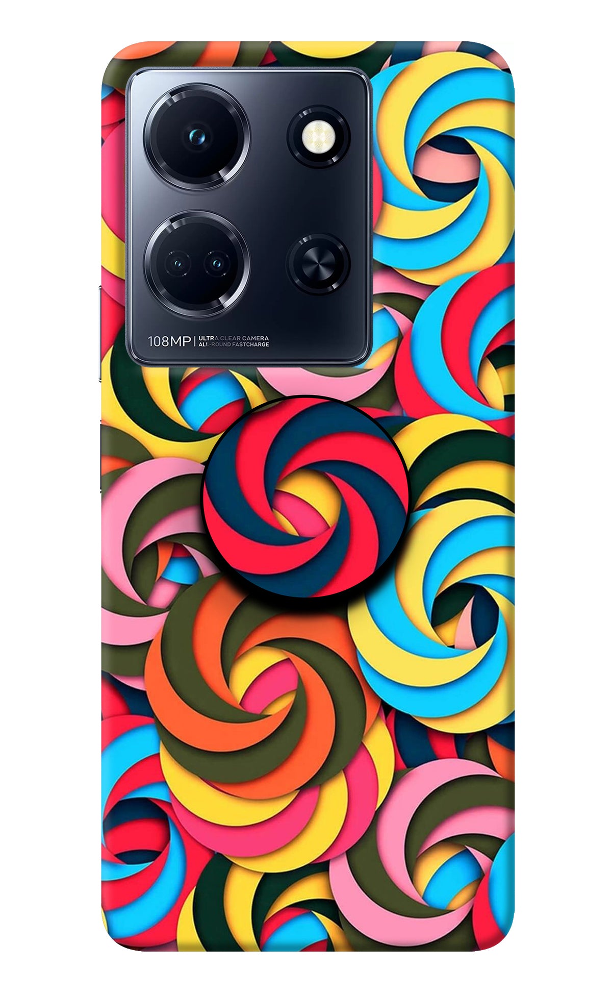 Spiral Pattern Infinix Note 30 5g Pop Case