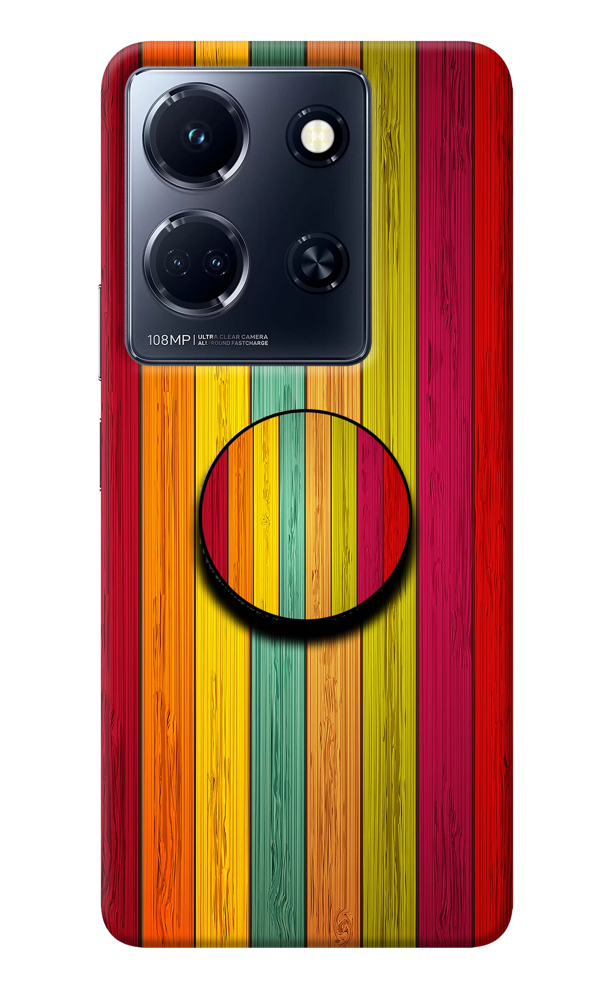 Multicolor Wooden Infinix Note 30 5g Pop Case